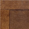 Elitis|Vinyl-Tapete in Ponyfelloptik braun|Lederimitat
