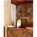 Elitis|Vinyl pony skin-effect wallpaper in brown|Skin Imitation
