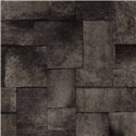 Elitis|Dark brown pony skin-effect wallpaper|Skin Imitation
