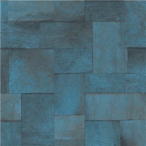 Elitis|Vinyl-Tapete in Ponyfelloptik braun|Lederimitat 2
