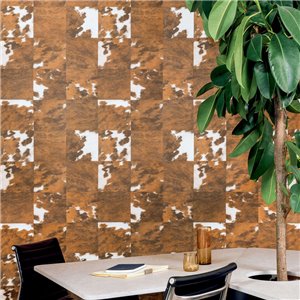 Casadeco|Papier peint effet peau d’animal avec écailles bleu foncé|Imitation Peau 2