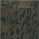 Elitis|Papier peint peau de léopard marron foncé|Ethnique