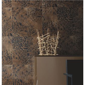 Papeldecor|Papier peint de style moderne avec des formes géométriques et des tons bleus métallisés|Papier Peint 2