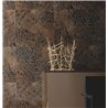 Elitis|Papier peint peau de léopard marron foncé|Ethnique