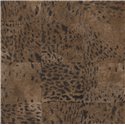 Elitis|Dark brown leopard skin wallpaper|Ethnic