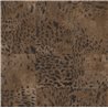 Elitis|Papel pintado piel leopardo marrón oscuro|Étnico
