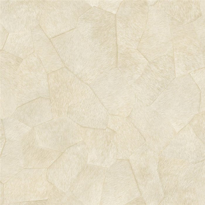 Elitis|Papier peint peau de poulain blanc crème|Imitation Peau