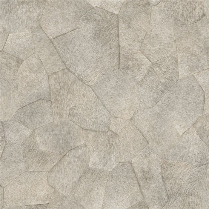 Papel pintado gris claro efecto piel de potro - Élitis Sauvages VP96704