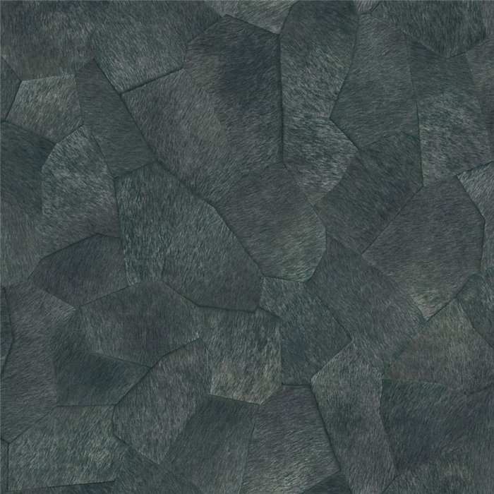 Elitis|Papier peint peau de poulain bleu foncé|Imitation Peau