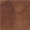 Elitis|Papel pintado piel de potro marrón terracota tipo patchwork|Étnico