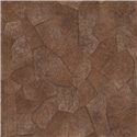 Elitis|Tapete in Ponyfelloptik terrakotta-braun im Patchwork-Stil|Ethnisch