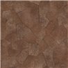 Elitis|Tapete in Ponyfelloptik terrakotta-braun im Patchwork-Stil|Ethnisch