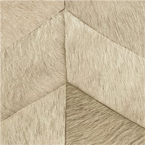 Elitis|Green chevron pony skin-effect wallpaper|Ethnic