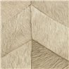 Elitis|Beige pony skin-effect wallpaper with chevron pattern|Skin Imitation