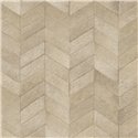 Elitis|Papier peint beige effet peau de poulain motif chevron|Imitation Peau