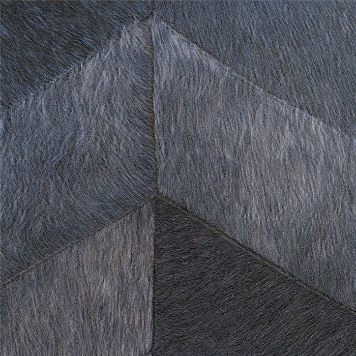 Papel pintado azul efecto piel de potro forma espigap chevrón - Élitis Sauvages VP96841