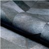 Elitis|Blue pony skin wallpaper with herringbone chevron design|Ethnic