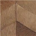 Elitis|Papier peint peau de poulain tons bruns motif chevron|Ethnique