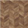 Elitis|Brown-toned pony skin wallpaper with chevron design|Ethnic