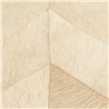 Elitis|Tapete in Ponyfelloptik beige-creme mit Chevron-Muster|Lederimitat
