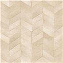 Elitis|Tapete in Ponyfelloptik beige-creme mit Chevron-Muster|Lederimitat