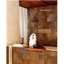 Elitis|Dark brown pony skin-effect wallpaper|Skin Imitation