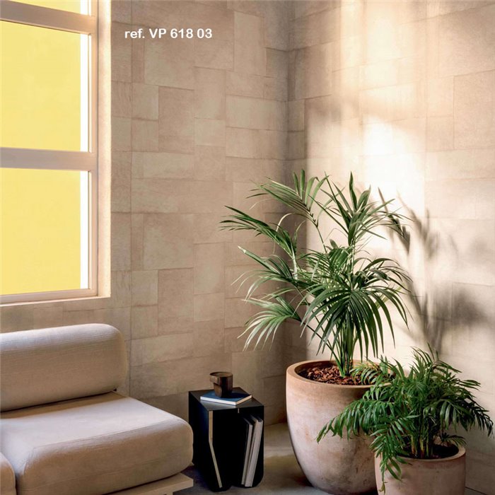 Elitis|Vinyl grey pony hair wallpaper|Skin Imitation