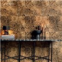 Elitis|Taupe grey leopard skin vinyl wallpaper|Ethnic