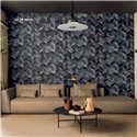 Elitis|Green chevron pony skin-effect wallpaper|Ethnic