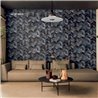 Elitis|Green chevron pony skin-effect wallpaper|Ethnic