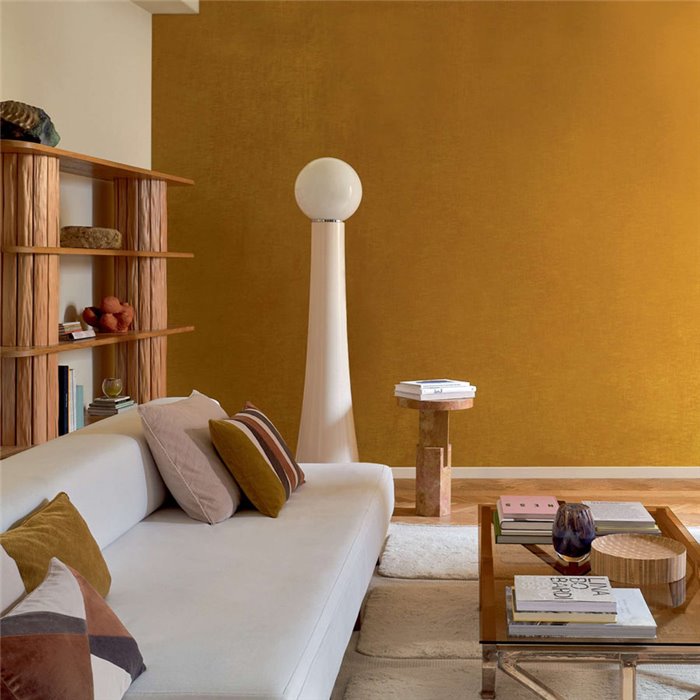 Revestimiento pared terciopelo moteado amarillo - Élitis Alcôve II RM 410 23