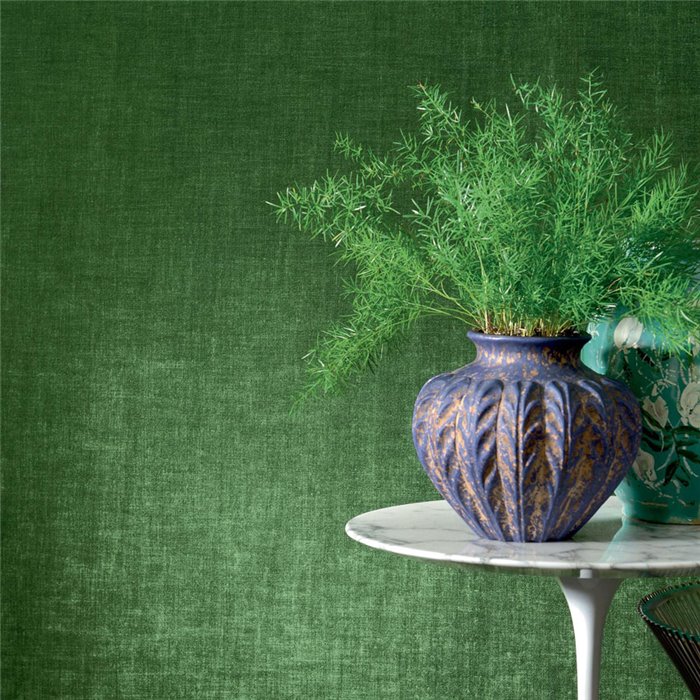 Elitis|Revestimiento pared terciopelo moteado verde|Revestimientos de Pared