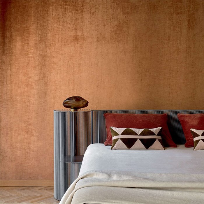 Elitis|Wallcovering velvet mottled brown|Wall Coverings