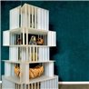 Elitis|Wallcovering plain ribbed velvet petrol blue|Wall Coverings