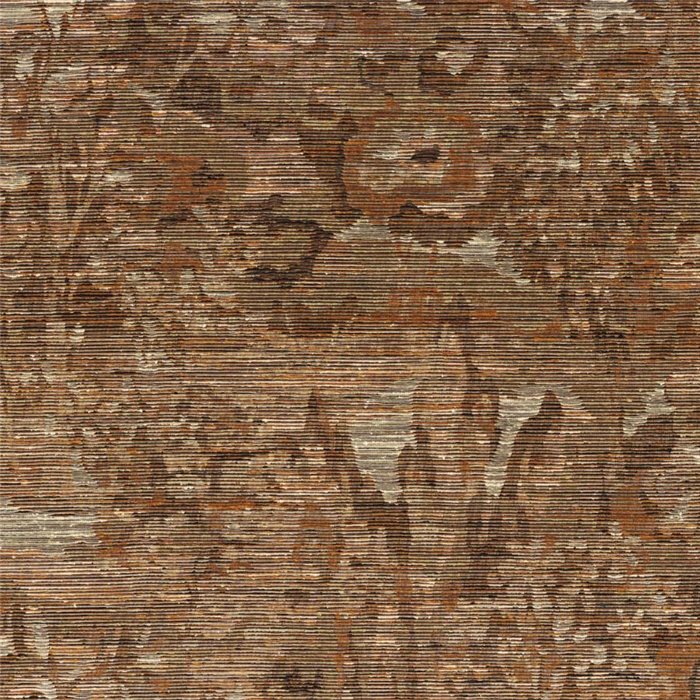 Casamance|Revestimiento pared jacquard naranja brulé estilo Verdure|Revestimientos de Pared