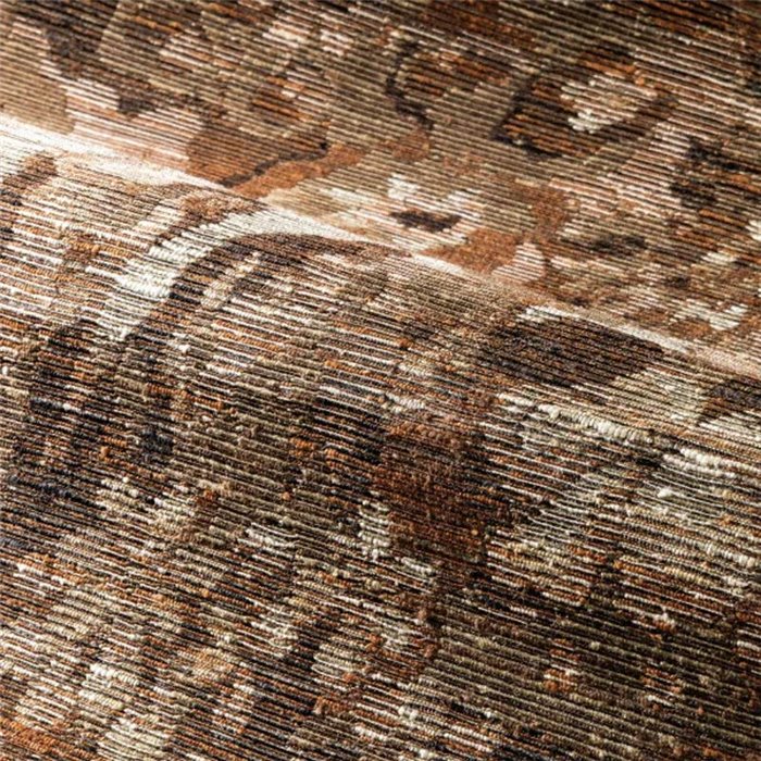 Casamance|Wallcovering jacquard burnt orange Verdure style|Wall Coverings