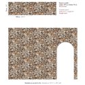 Casamance|Wallcovering jacquard burnt orange Verdure style|Wall Coverings