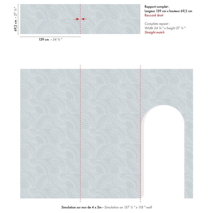 Casamance|Wallcovering jacquard pearl grey enveloping textures|Wall Coverings