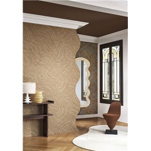Casamance|Wandverkleidung Leinwand seidenmatt taupe|Wandverkleidungen 2
