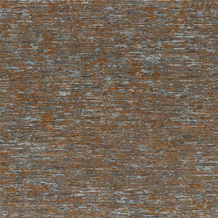 Revestimiento pared jacquard belga naranja y azul contraste - Casamance Manufactura 71730663