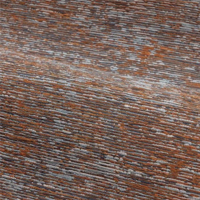 Casamance|Revêtements Muraux jacquard belge orange et bleu contraste|Revêtements Muraux