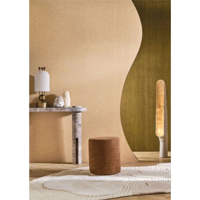 Casamance|Wallcovering pleated linen wallcovering olive tone|Wall Coverings