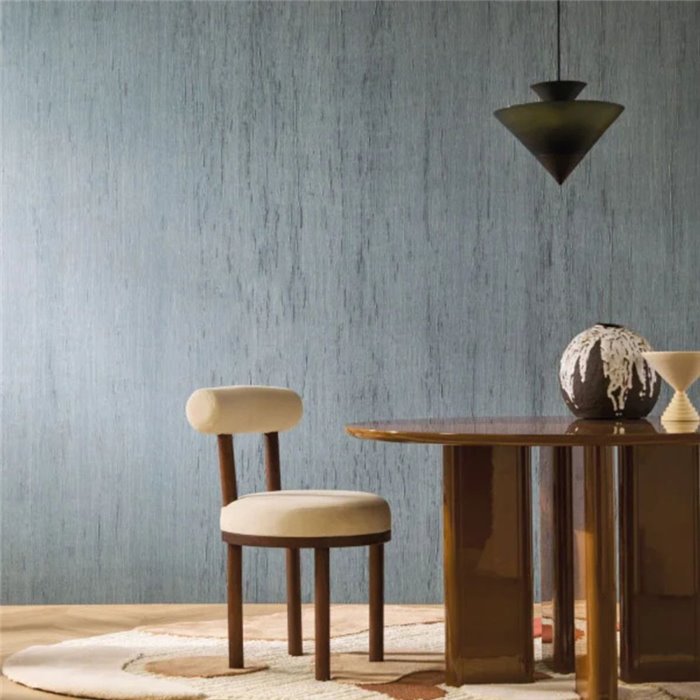 Casamance|Revêtements Muraux lin plissé bleu pierre|Revêtements Muraux