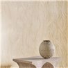 Casamance|Wallcovering linen relief metallic platinum details|Wall Coverings