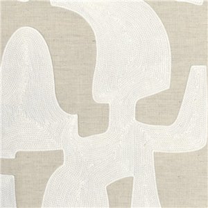 Caselio|Papel pintado geométrico dibujo artístico verde y beige|Geométrico