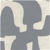 Casamance|Wallcovering linen cotton embroidery grey chain stitch|Wall Coverings