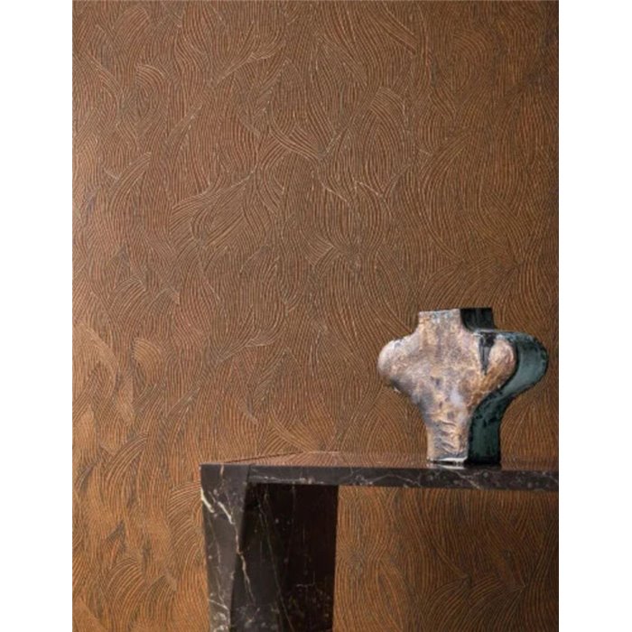 Casamance|Wallcovering linen metallic platinum details|Wall Coverings