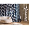 Casamance|Revêtements Muraux lin coton brodé gris point de chaînette|Revêtements Muraux