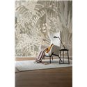 Rasch|Mural pared botánico jungla tropical gris|Murales de Pared