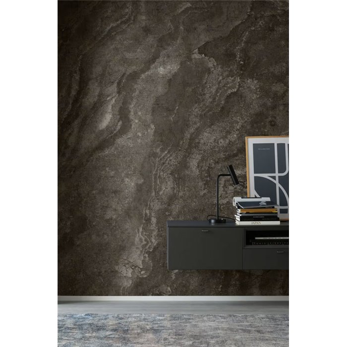 Rasch|Mural pared mármol gris y dorado|Murales de Pared